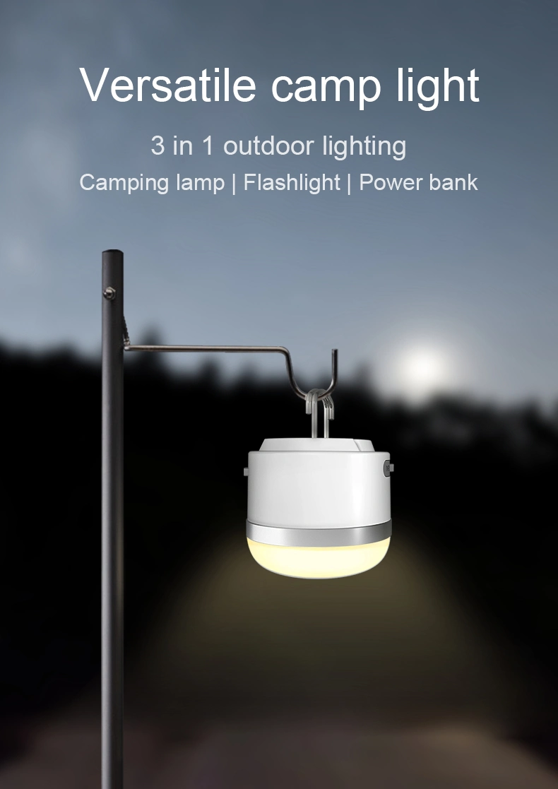USB Rechargeable Emergency Camping Light Mini LED Portable Lantern for Tent Hiking Outdoor Adventure