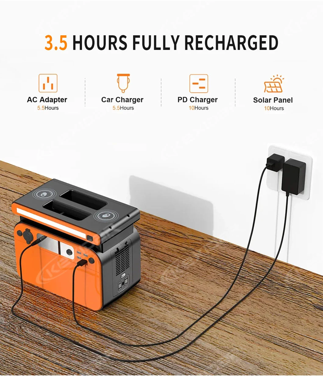 Outdoor Camping Start Portable Mobile Power Source 500W / 518wh