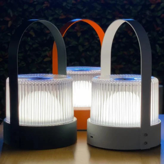 Hisoon LED 장식 배터리 전원 충전식 휴대용 캠핑 침실 거실 테이블 램프