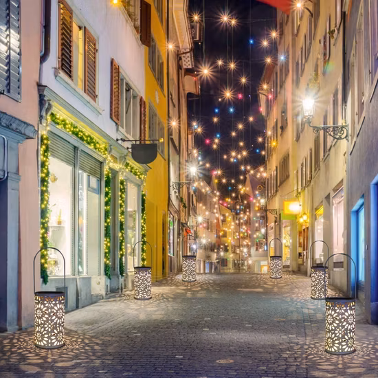 조경 정원 LED 최고의 야외 태양 매달려 랜턴